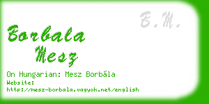 borbala mesz business card